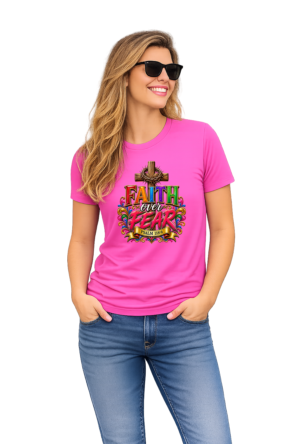 Faith Over Fear - Pink