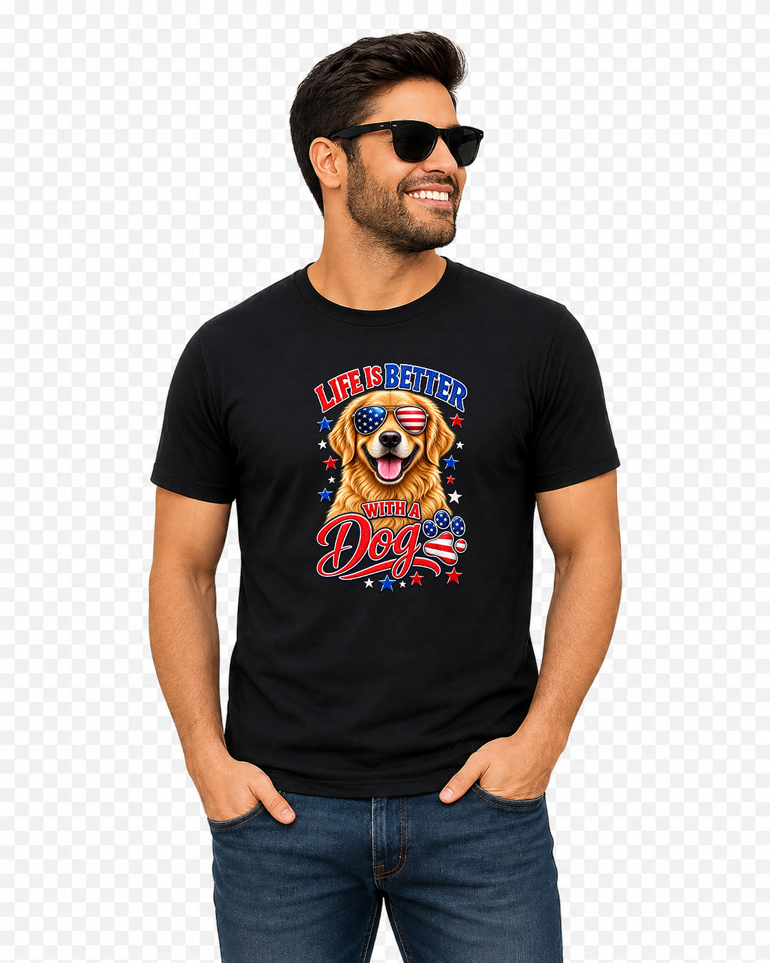 Life Is Better With a Dog - Black