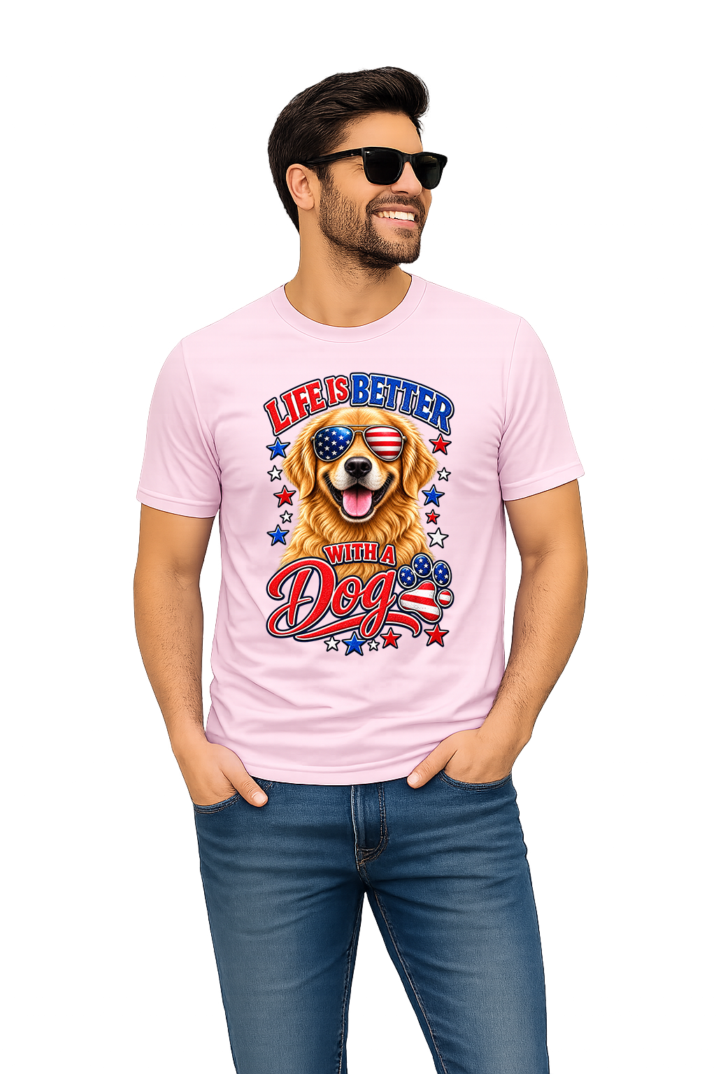 Life Is Better With a Dog - Pink